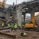 Демонтаж металлоконструкций среднего масштаба транспортных узлов