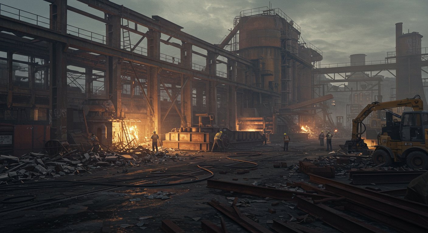 Демонтаж промышленного цеха Демонтаж промышленного цеха из металла