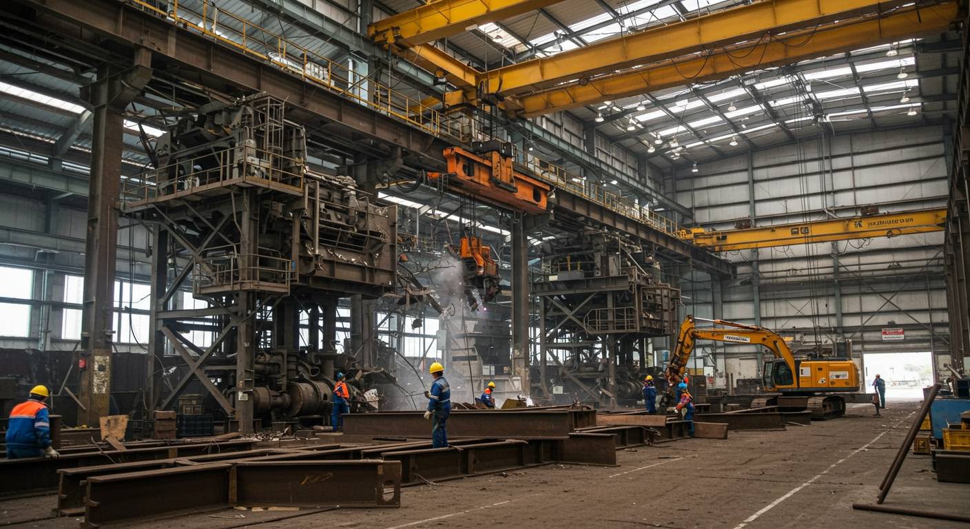 Демонтаж металлоконструкций промышленных масштабов производственных линий