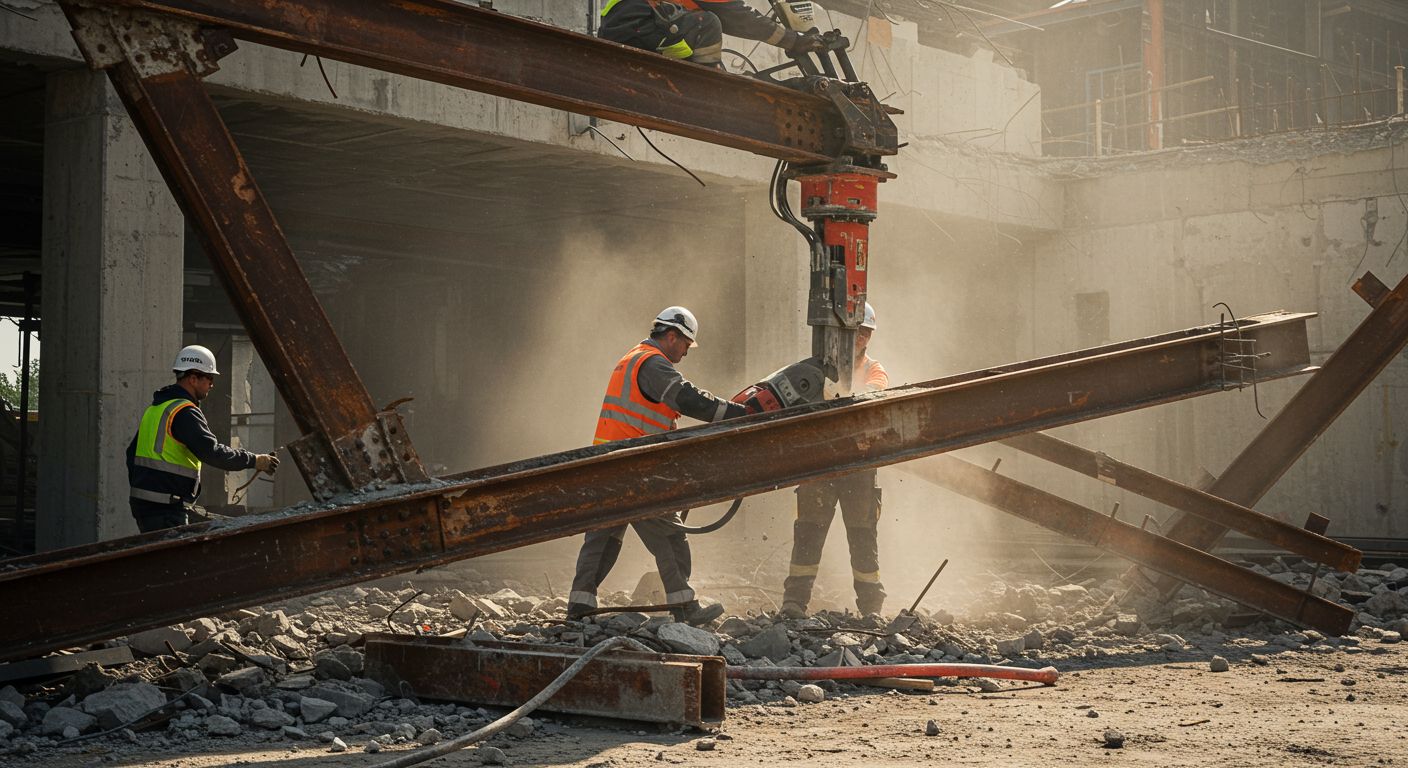 Демонтаж металлоконструкций при реконструкции зданий