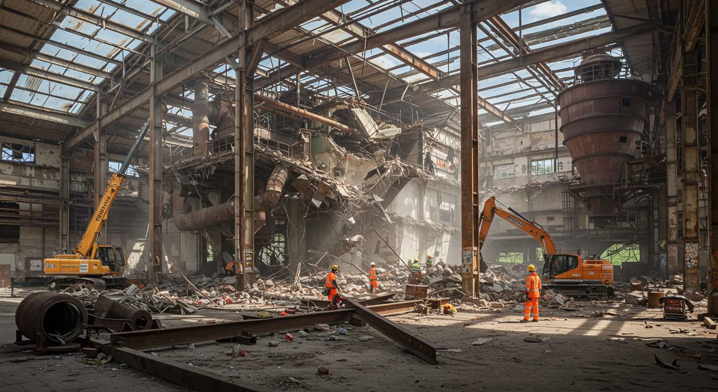 Демонтаж складов производственной отрасли