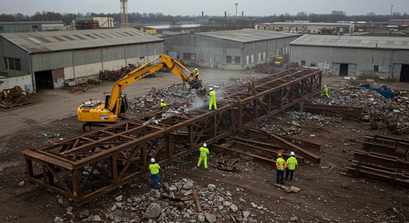 Демонтаж крупногабаритных металлоконструкций