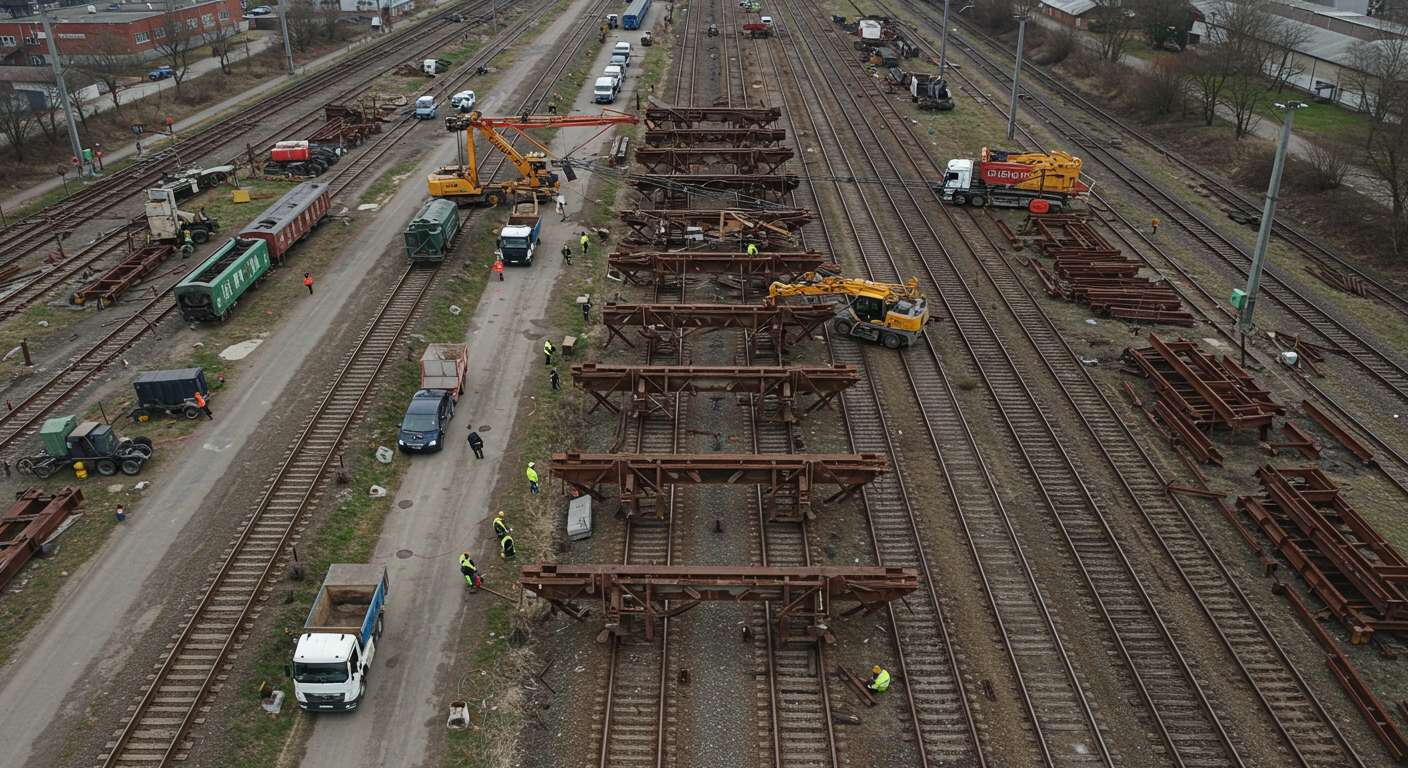 Демонтаж железнодорожных металлоконструкций