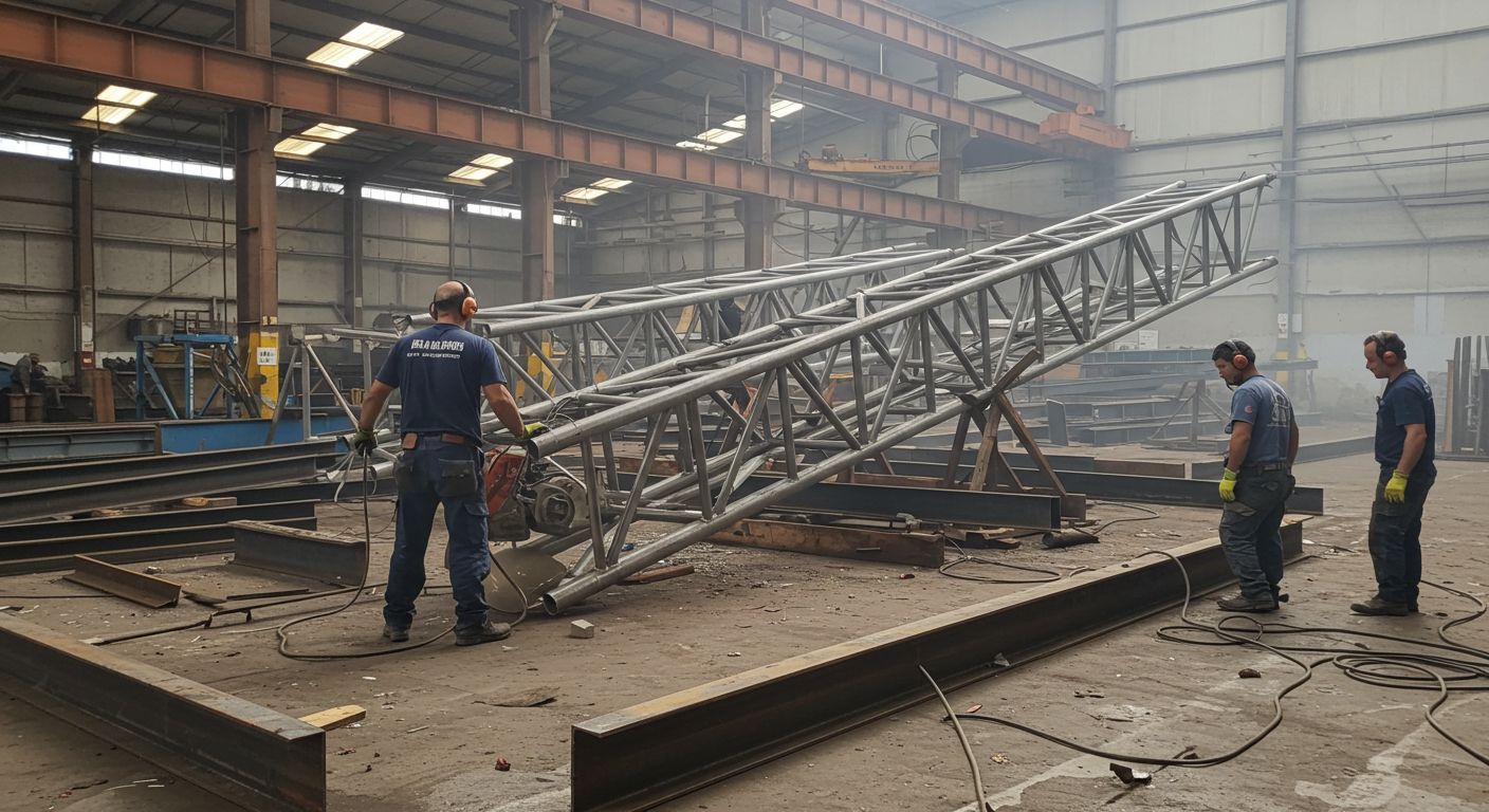 Разборка сварных металлических ферм Разборка сварных металлических ферм