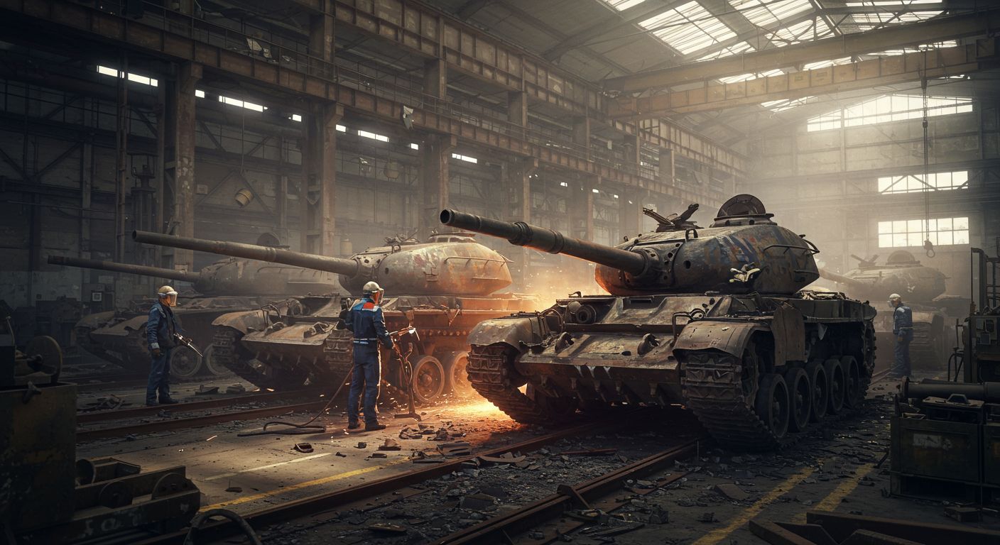 Демонтаж старых резервуаров на заводах