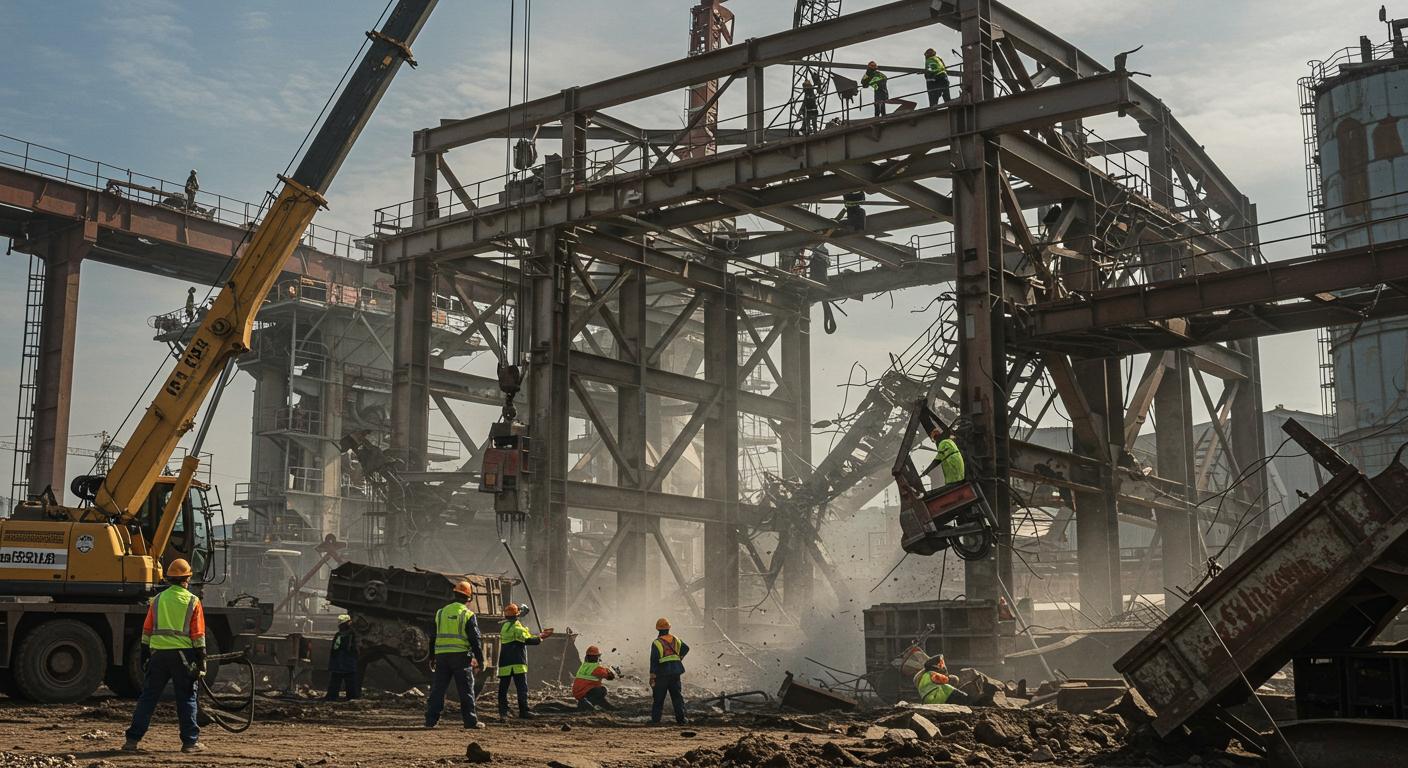 Демонтаж металлоконструкций промышленного типа
