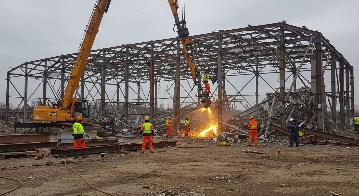 Демонтаж металлического ангара Демонтаж металлического ангара