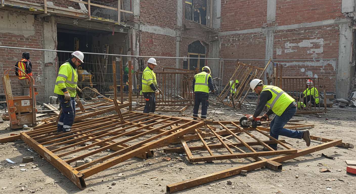 Демонтаж металлических заборов и ворот