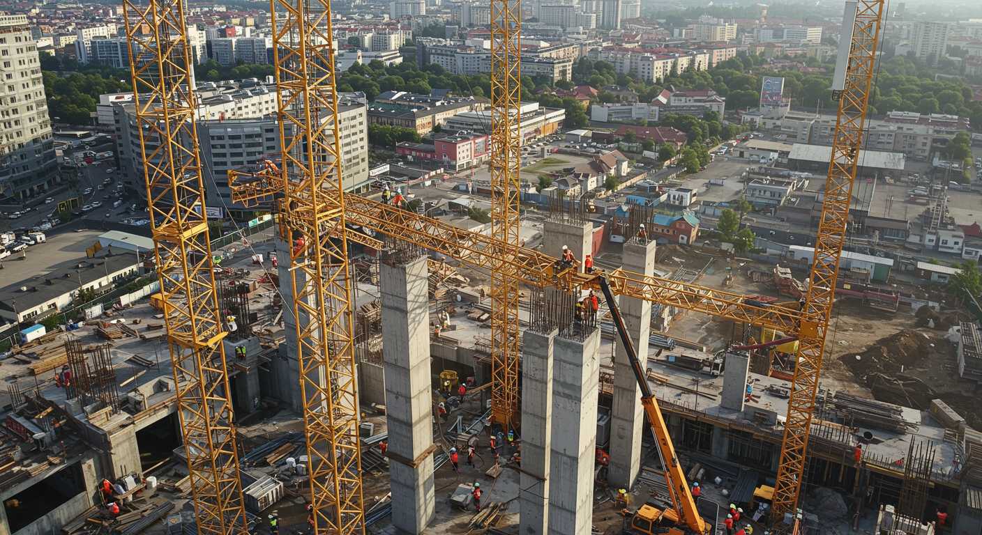 Демонтаж строительной мачтовой вышки
