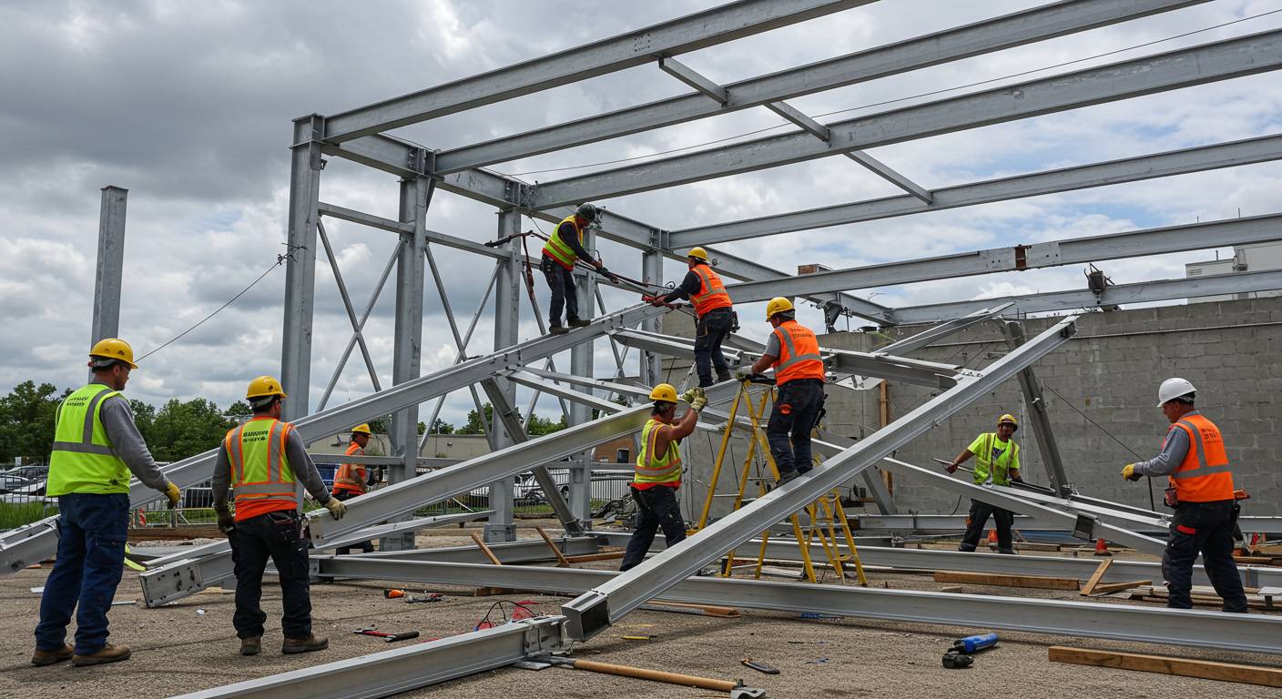 Демонтаж конструкций из алюминия