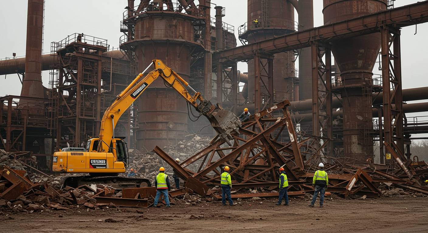 Демонтаж металлических конструкций на предприятии Демонтаж металлических конструкций на предприятии