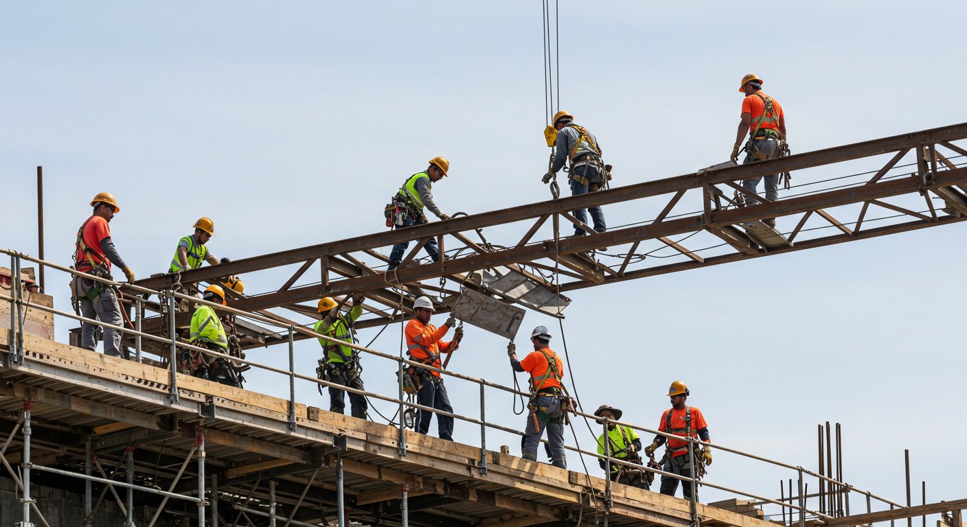 Демонтаж металлической платформы