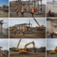 Этапы демонтажа металлоконструкций на стройплощадке