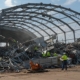 Демонтаж алюминиевых ангаров с металлоломом