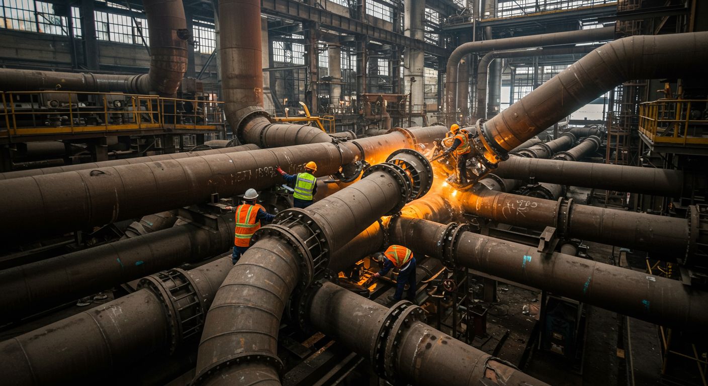Демонтаж металлических труб