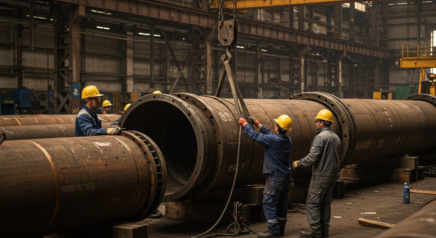 Демонтаж труб на заводах и фабриках