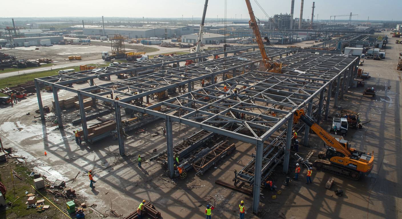 Демонтаж сборных промышленных металлических ангаров
