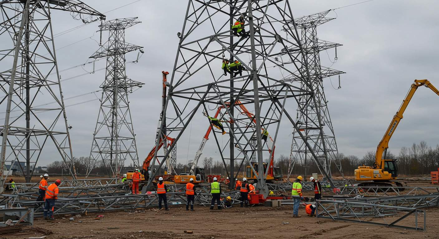 Демонтаж металлических вышек
