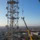 Демонтаж междугородных мачтовых вышек