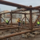 Демонтаж металлических опор теплотрасс