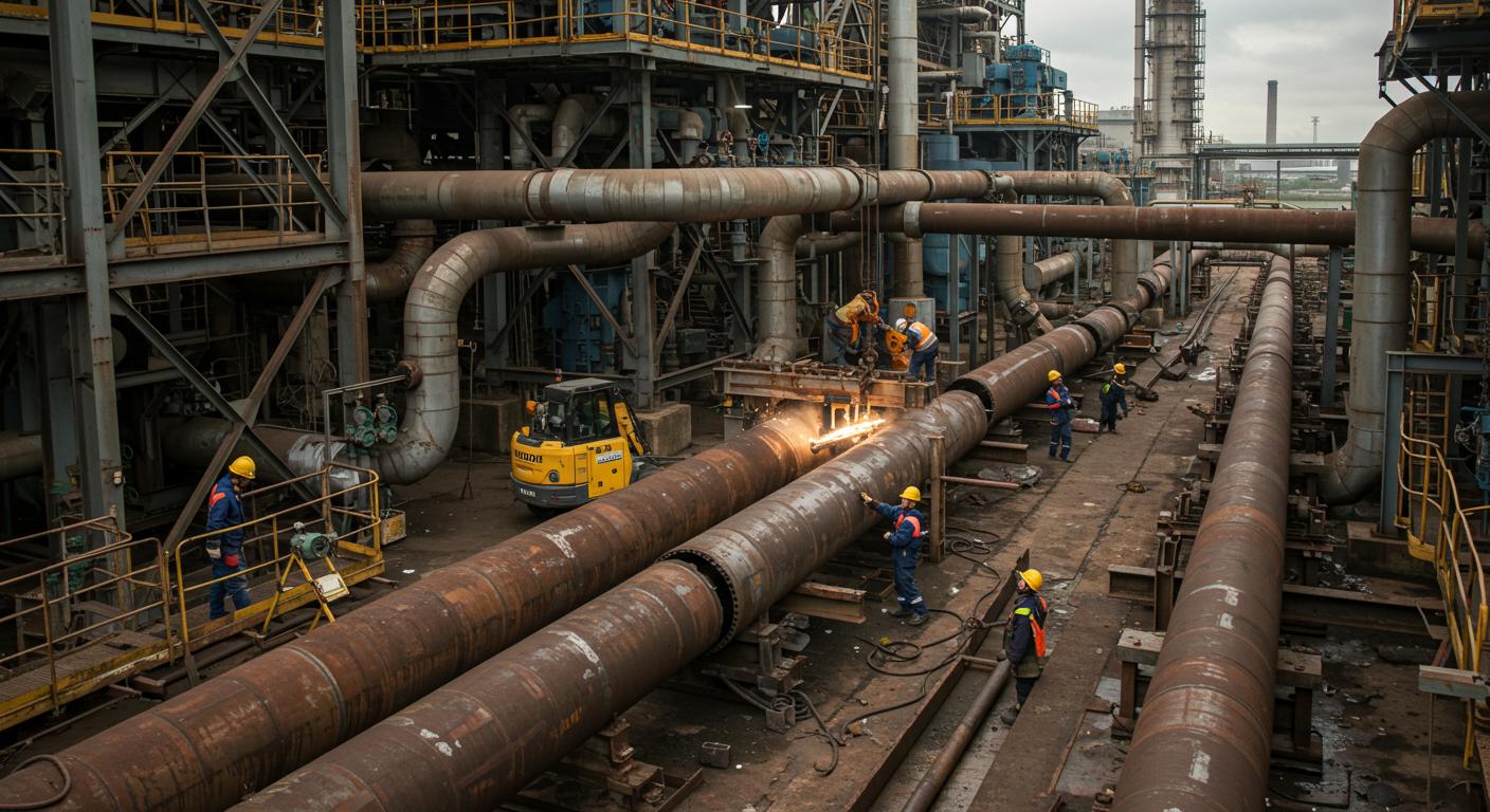 Демонтаж металлических труб на промышленных предприятиях