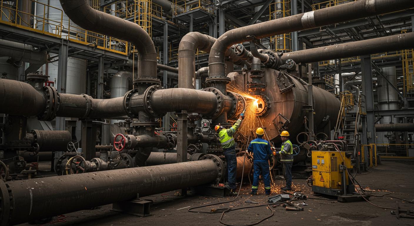 Демонтаж котельных труб на промышленных объектах