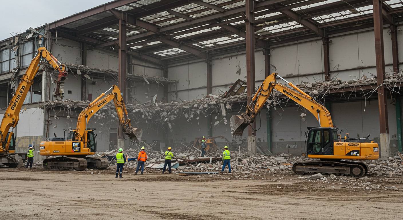 Демонтаж складов промышленного масштаба для хозяйственных нужд