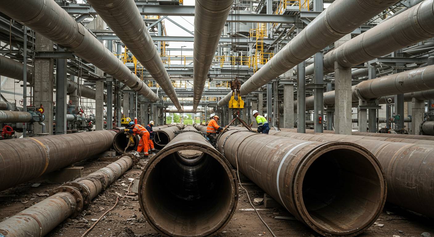 Демонтаж труб в коммунальной инфраструктуре