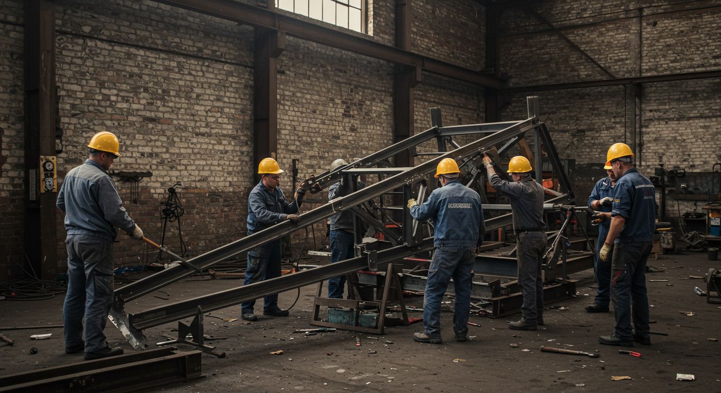 Ручной демонтаж металлической конструкции