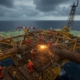 Демонтаж металлоконструкций нефтяных платформ