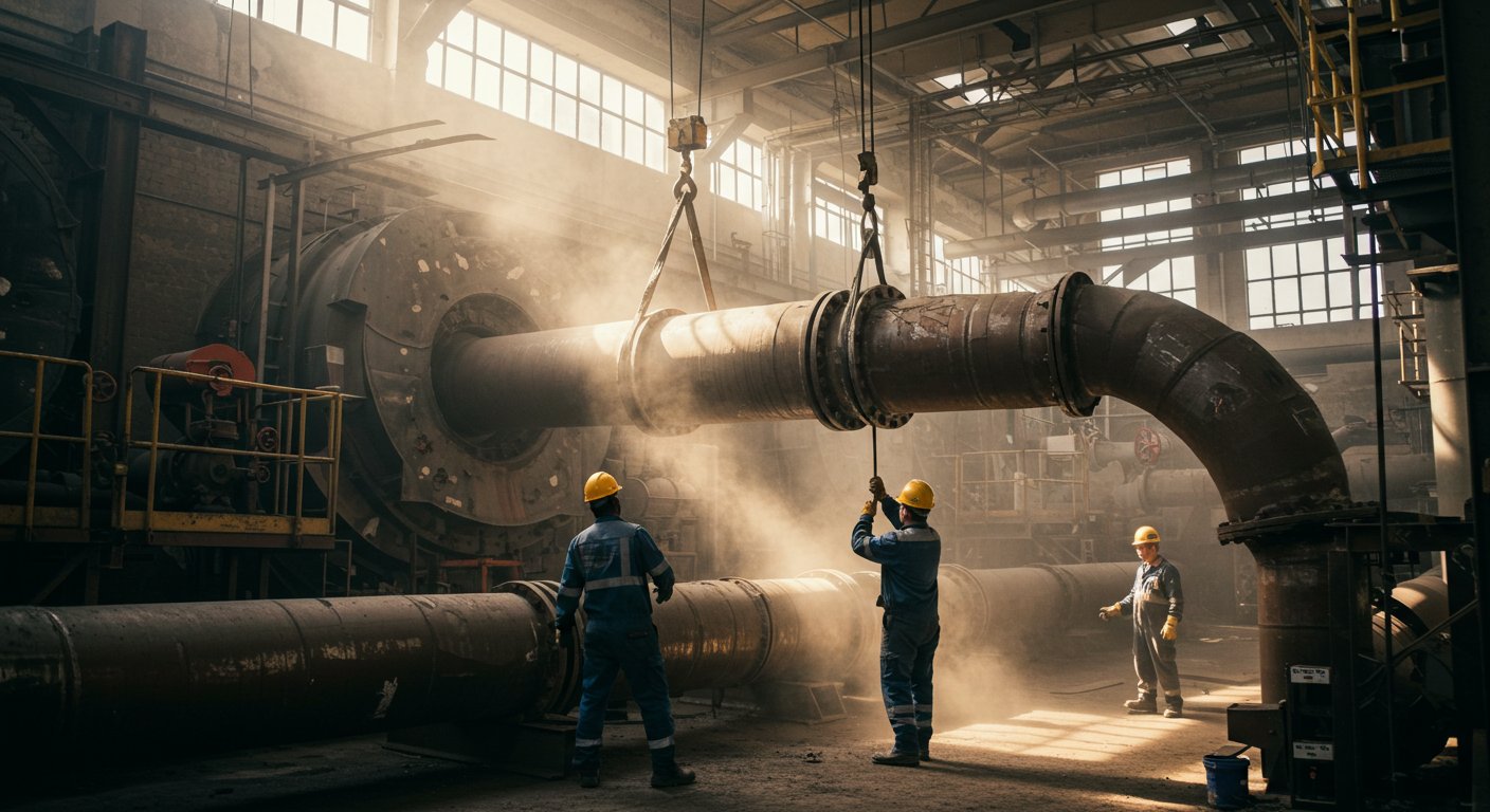 Услуги по демонтажу секционных труб для котельных