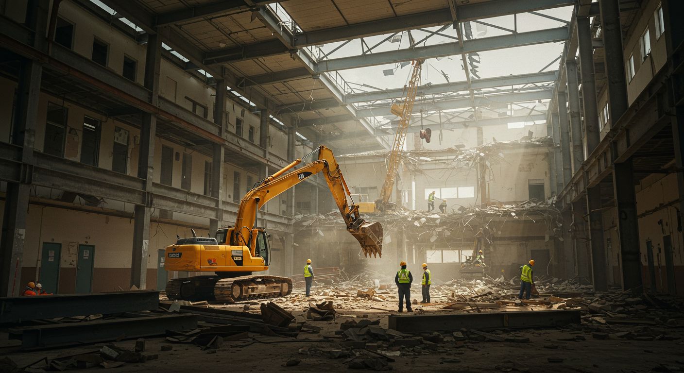 Демонтаж металлоконструкций учебных и медицинских учреждений