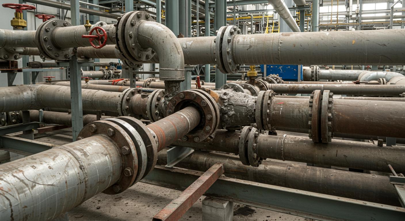 Демонтаж изношенных труб в газовых и тепловых системах