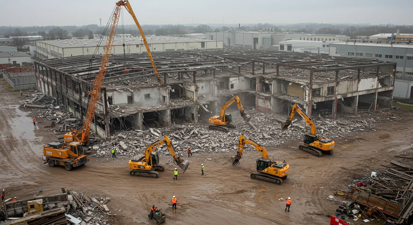 Демонтаж комбинированного промышленного склада