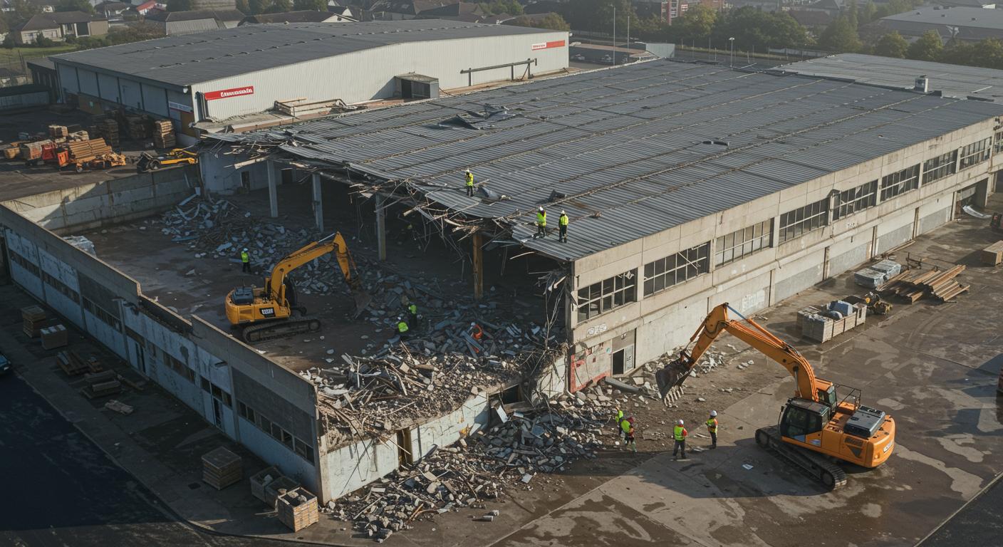 Демонтаж складов в торговых комплексах
