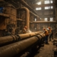 Демонтаж некачественных труб в котельных