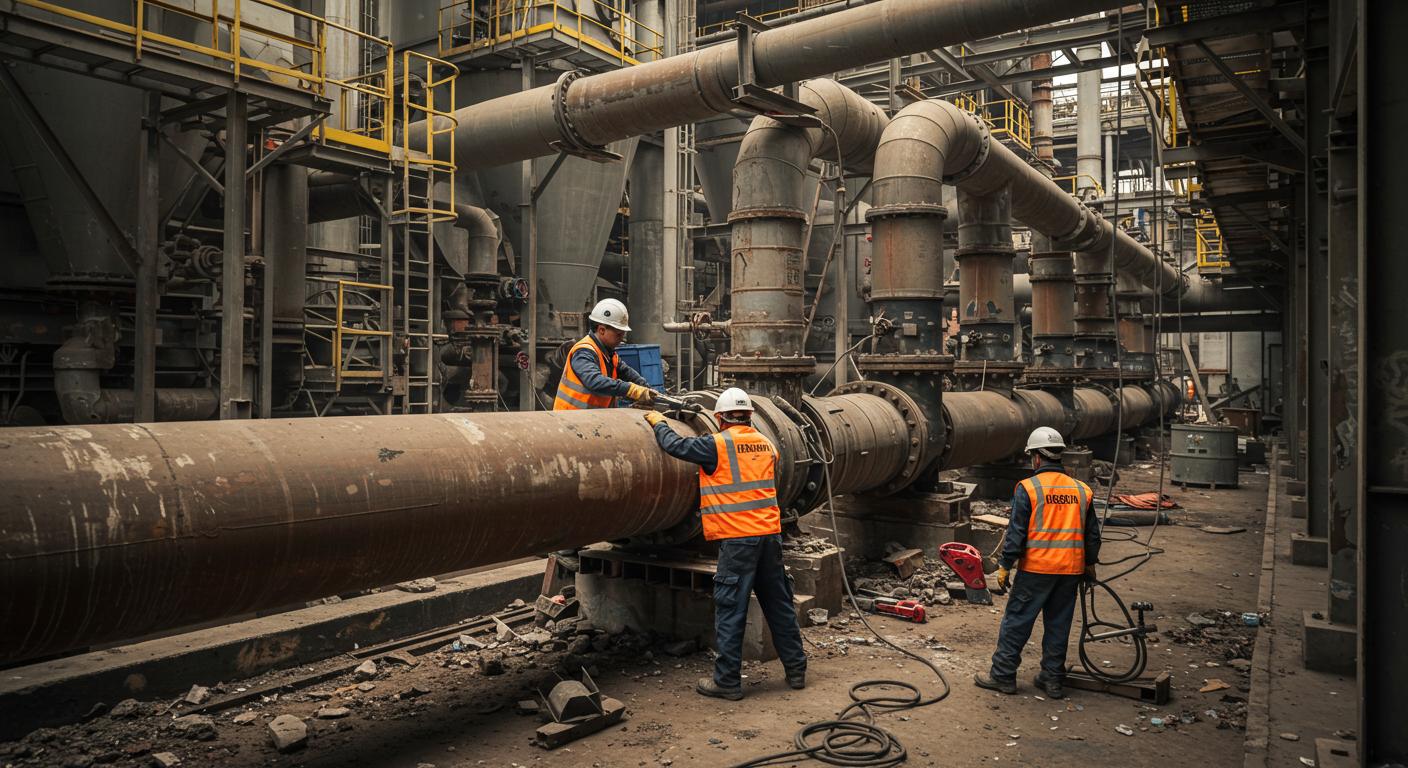 Услуги по демонтажу некачественных труб на объектах