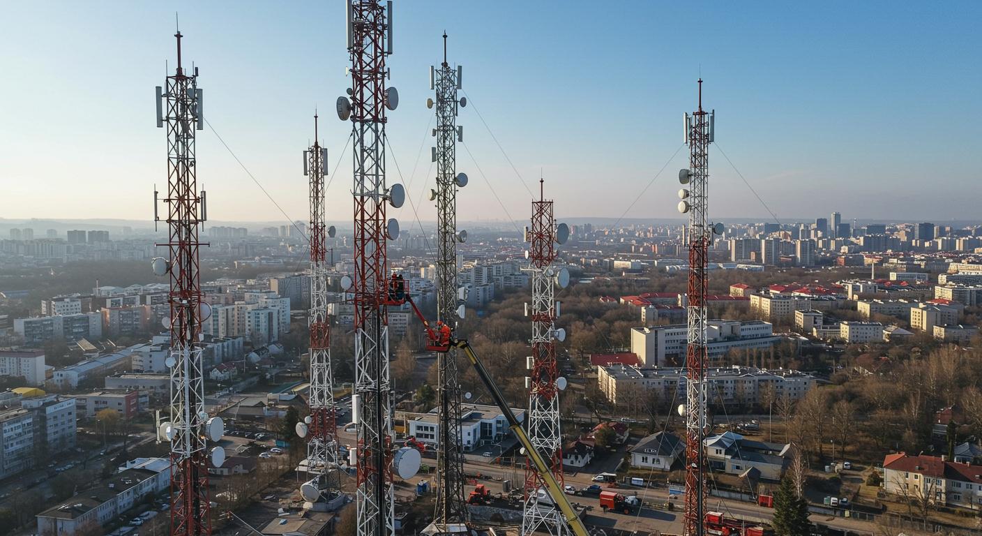 Демонтаж городской телеком-вышки