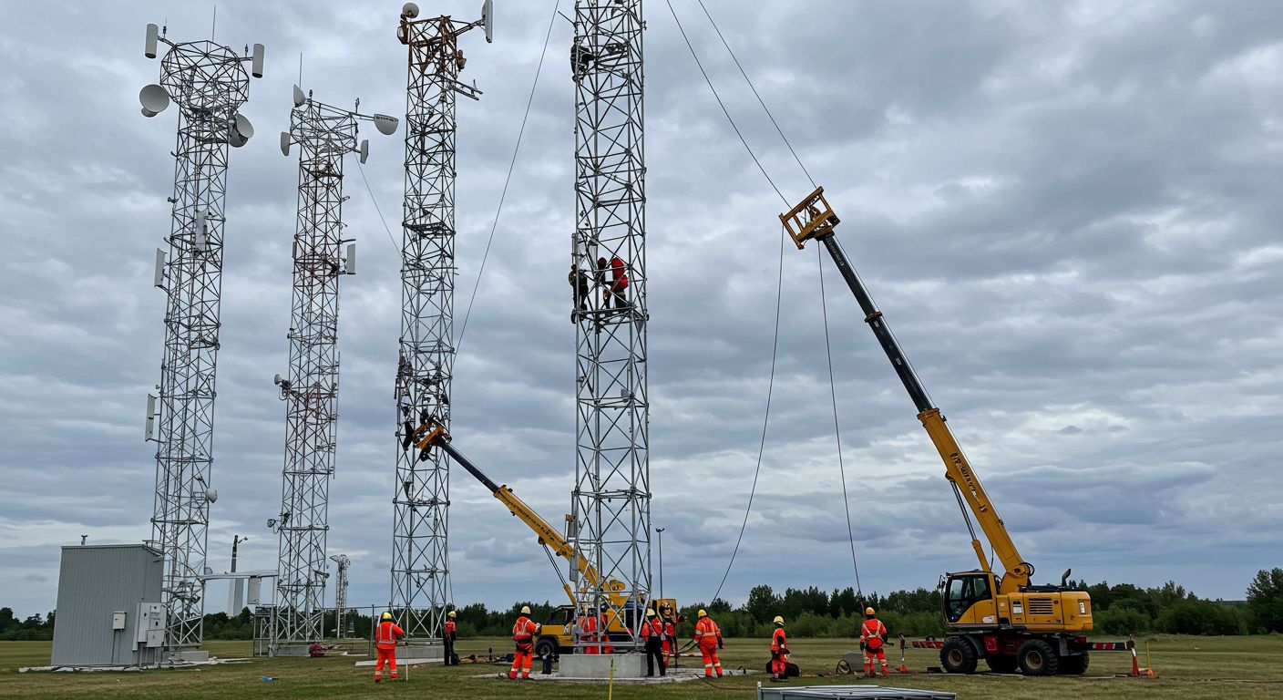 Демонтаж секционных вышек метеорологической отрасли