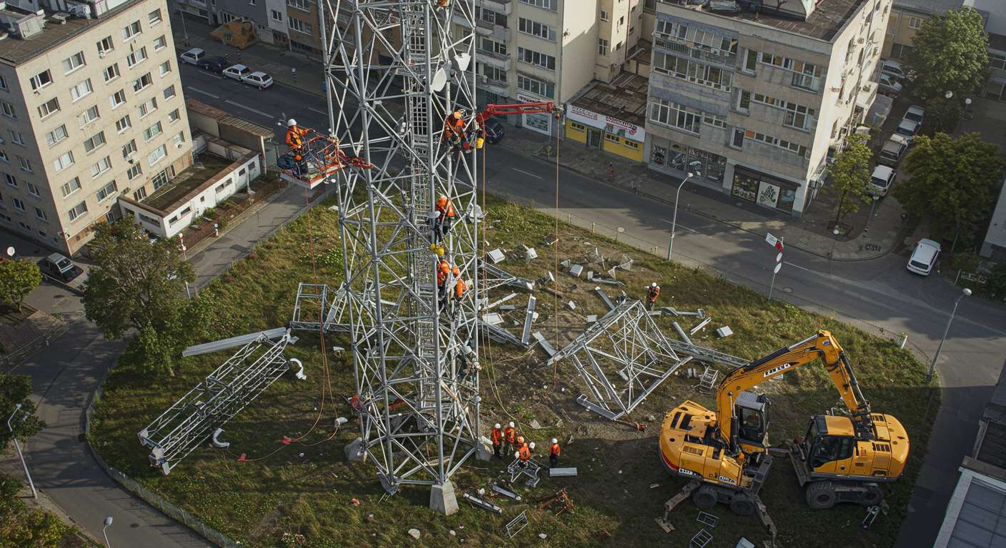 Демонтаж городских вышек метеорологической отрасли