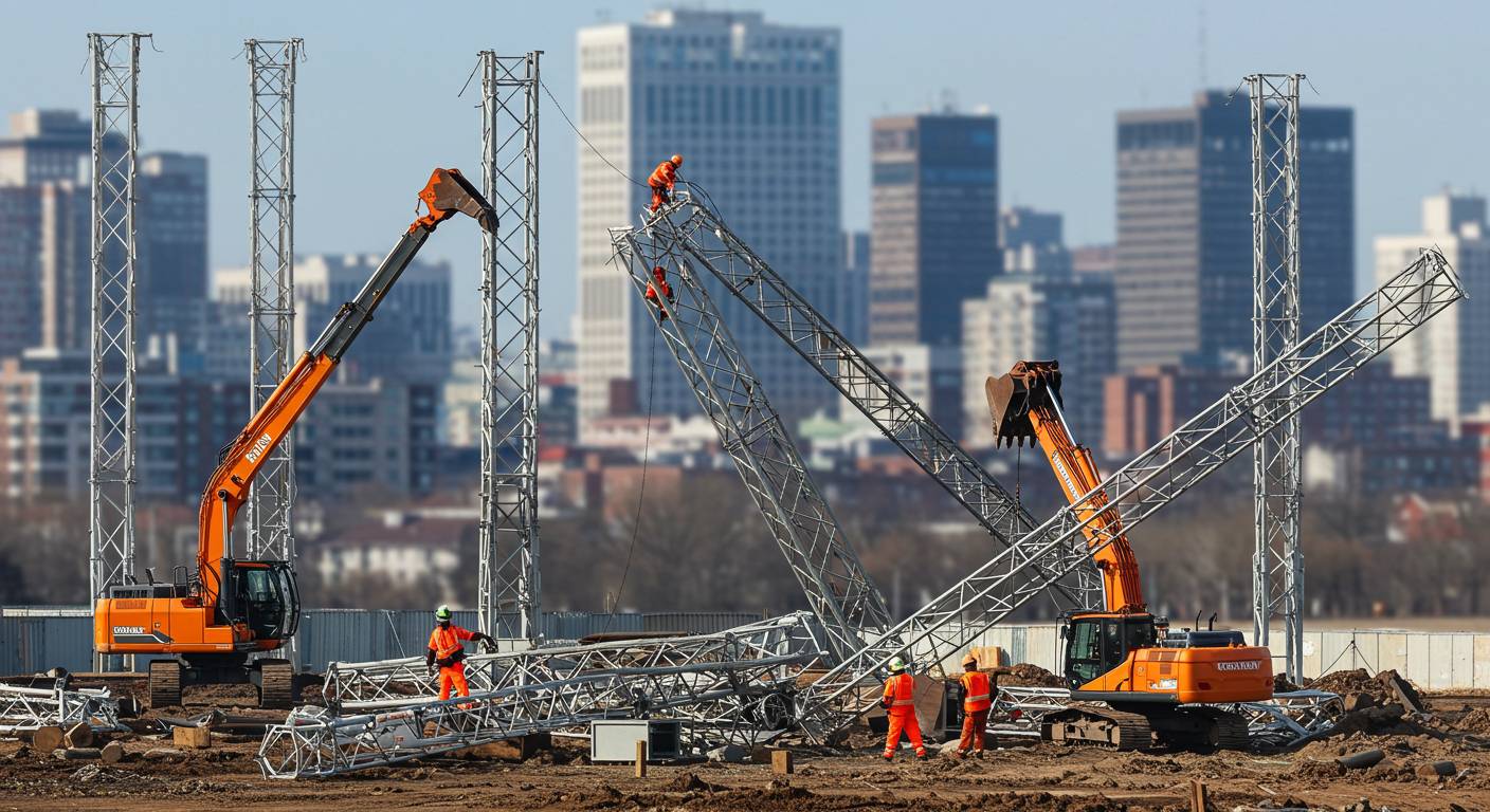 Демонтаж вышек легкого класса