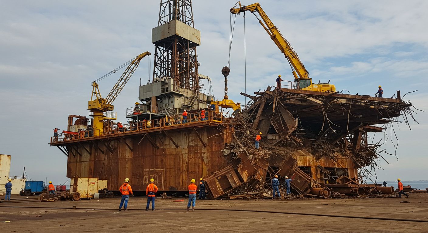 Демонтаж металлоконструкций на энергетическом объекте
