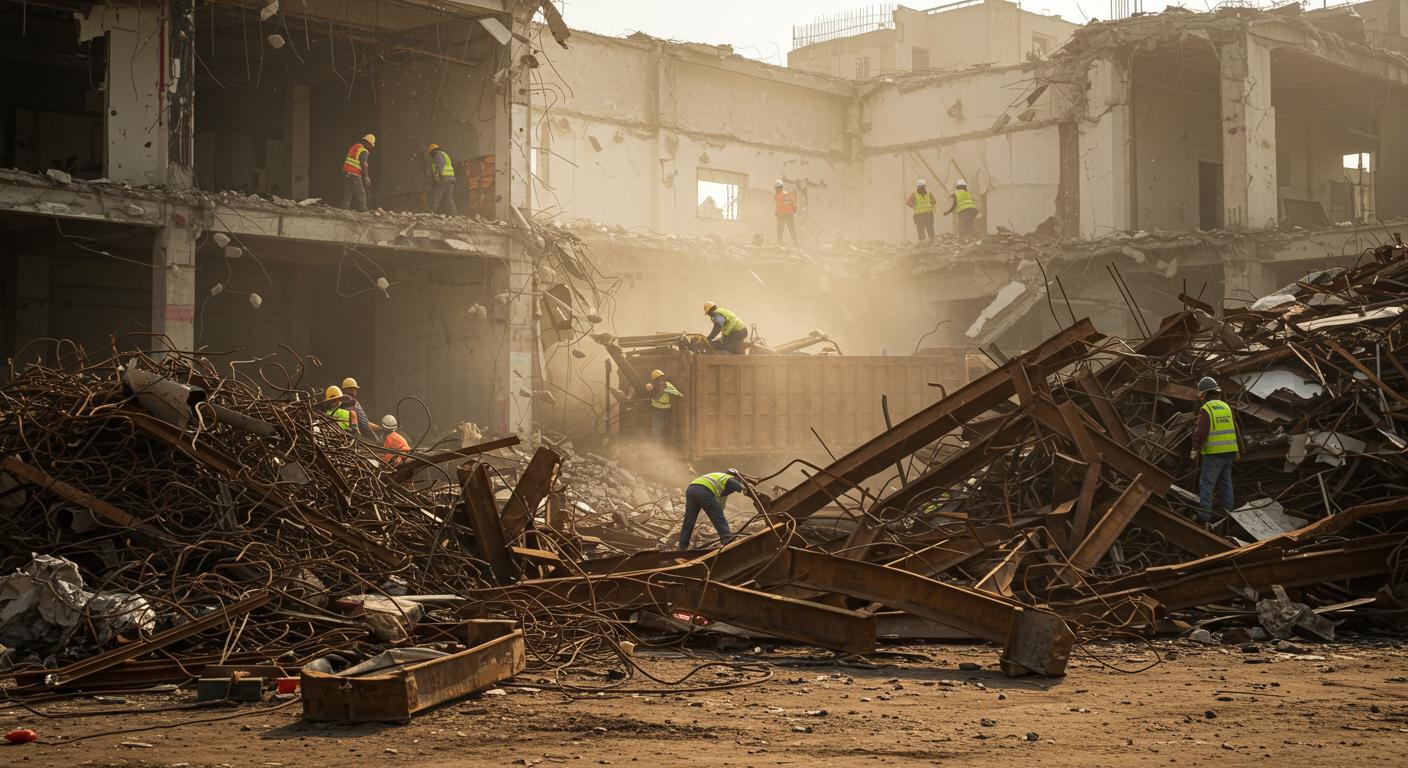 Вывоз металлолома после демонтажа