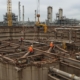 Демонтаж каркасных резервуаров для нефтехимического производства