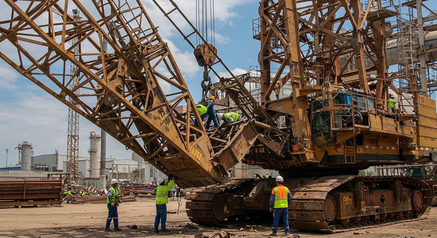 Демонтаж крановой металлоконструкции Демонтаж крановой металлоконструкции