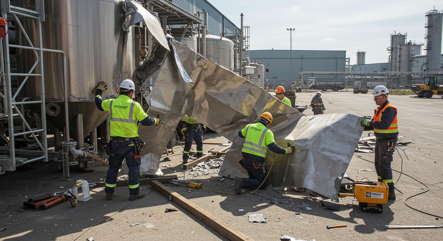 Демонтаж конструкций из нержавеющей стали