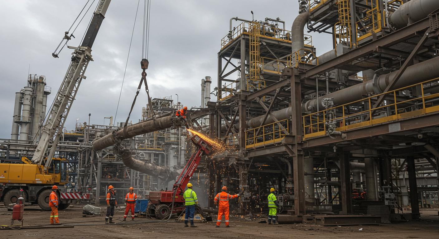 Демонтаж металлоконструкций в нефтегазовой отрасли