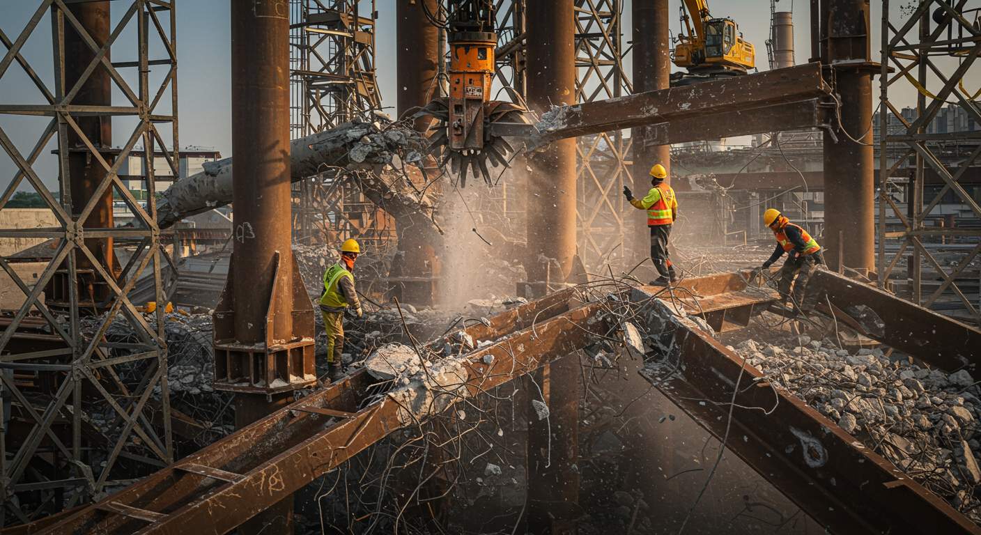 Демонтаж особо прочной вышки