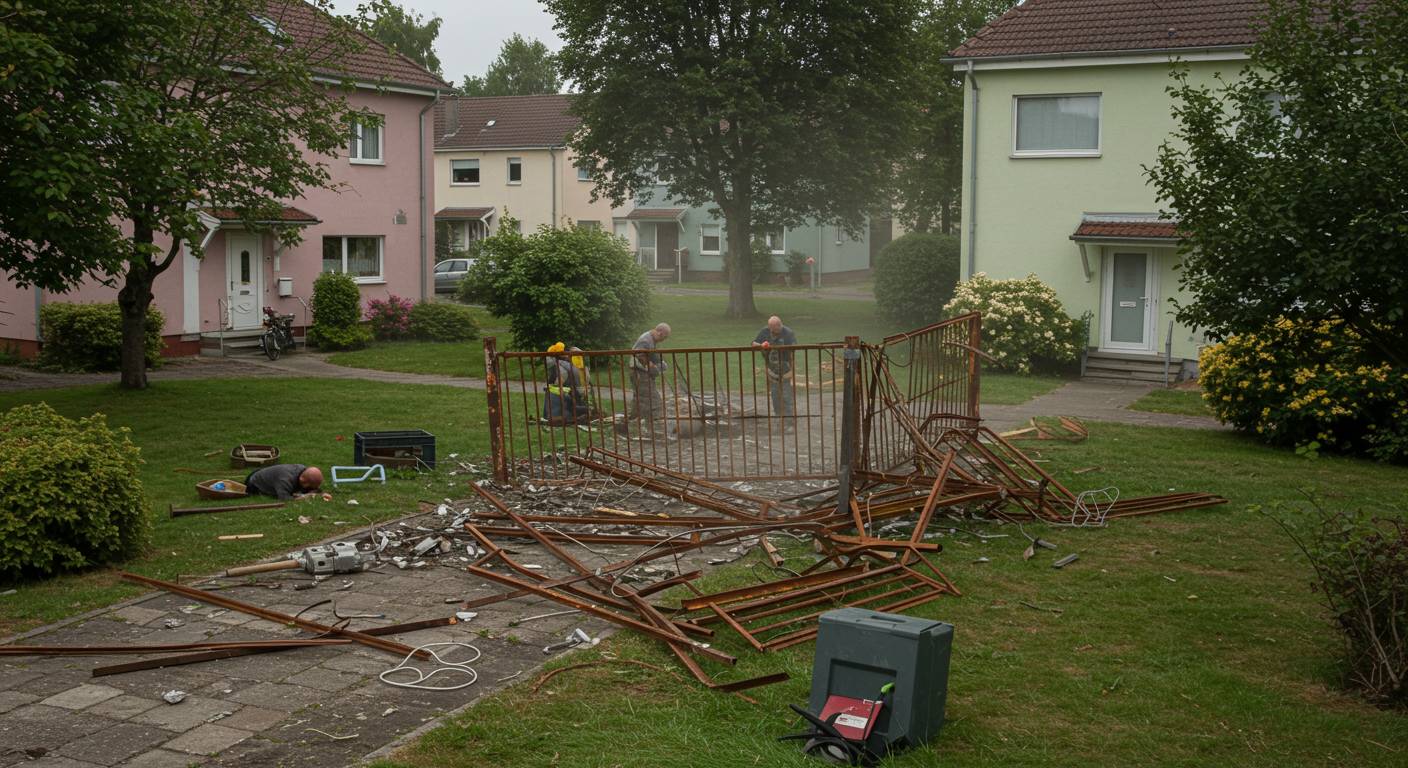 Демонтаж металлоконструкций в жилых районах