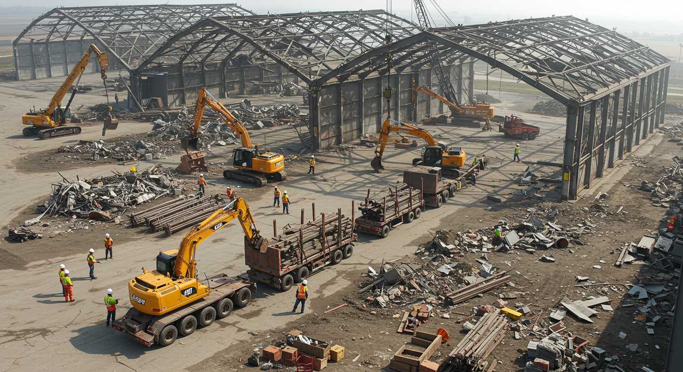 Демонтаж ангаров с транспортировкой элементов